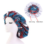 Load image into Gallery viewer, Satin lined Ankara Bonnet
